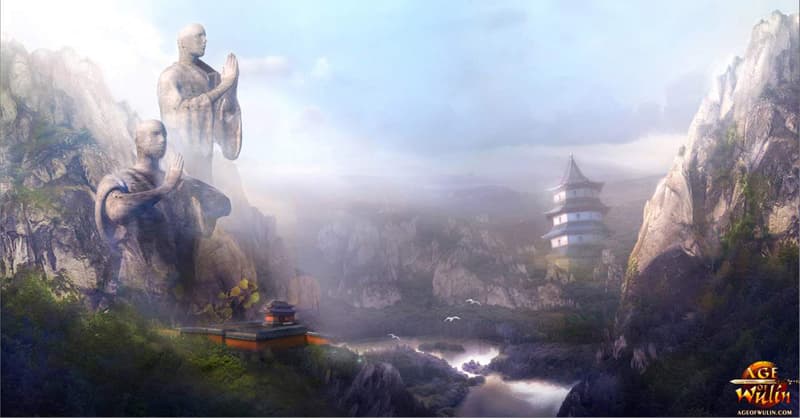 aow-artwork_shaolin-statues