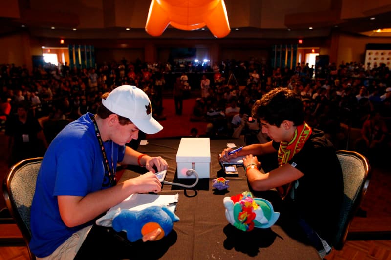 The finalist of the 2012 PokÃ©mon world Championships play at the Hilton Waikoloa Village Sunday, Aug. 12, 2012, in Waikoloa, Hawaii. The world champion PokÃ©mon card player and video game player will be crowned.  Photo By PokÃ©mon World Championships
