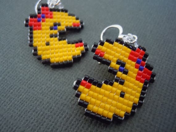 pacman-pixel-ohrringe